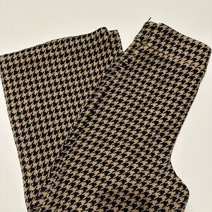 Zara Black and Tan Houndstooth Trousers